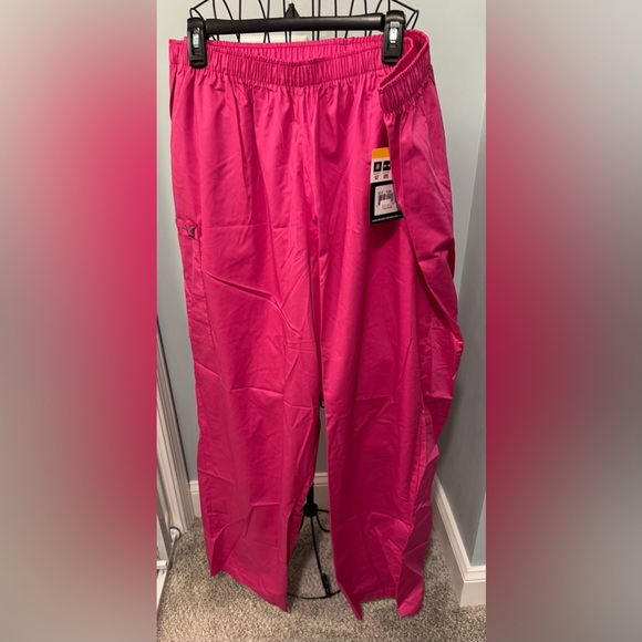 NEW Wonderwink Elastic Waist Women’s 4X 4XL Scrub Bottoms Fuchsia Pink Pants - Picture 1 of 10